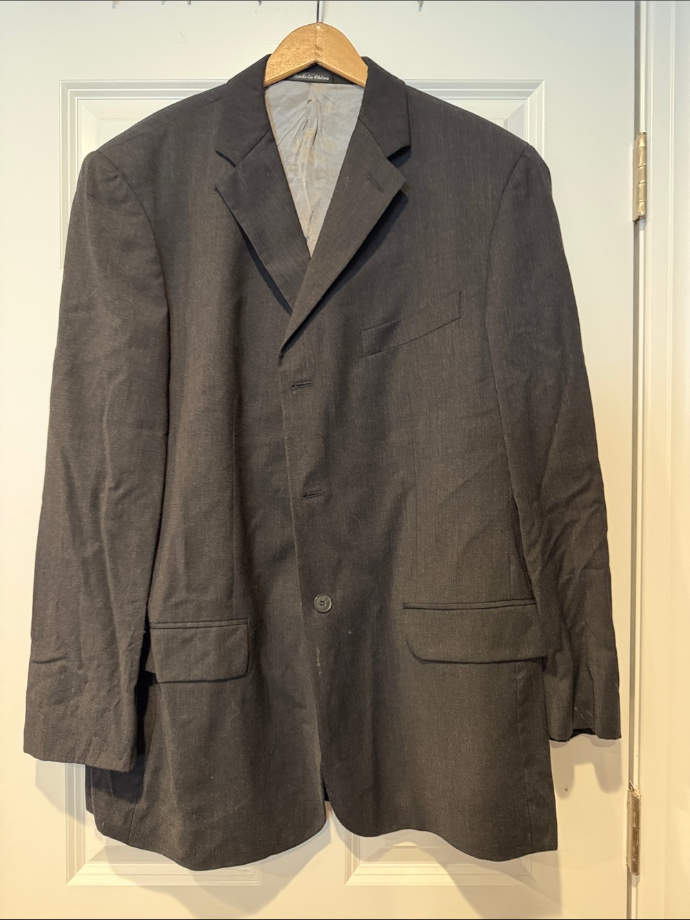 Men’s Axcess Charcoal Gray Single-Breasted Sport Coat